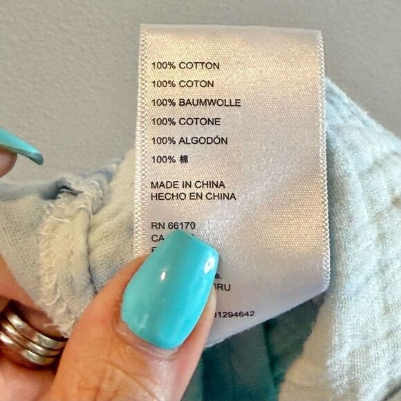 Urban Outfitters Mya Blue Stripe Button-Through Jumpsuit Romper Women’s XS - Picture 8 of 16